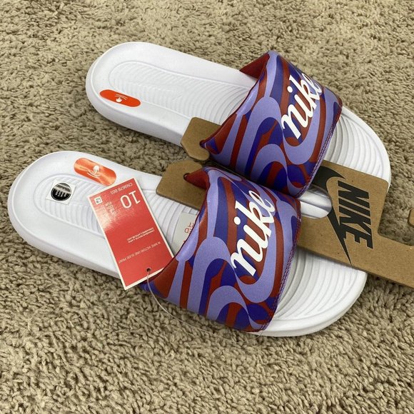 Nike Victori One JDI Slides Women's Size 10 Sandals CN9676-601 Cinna/White - NEW - Picture 8 of 15